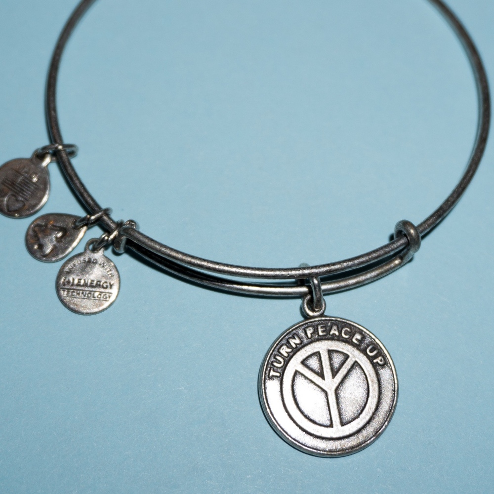 Alex and Ani "Turn Peace Up" Bracelet